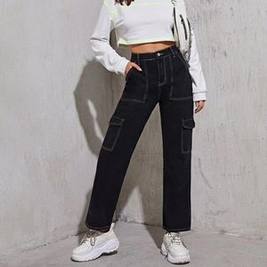 VIP High Waist Flap Pocket Whip Stitch Fargo Jeans